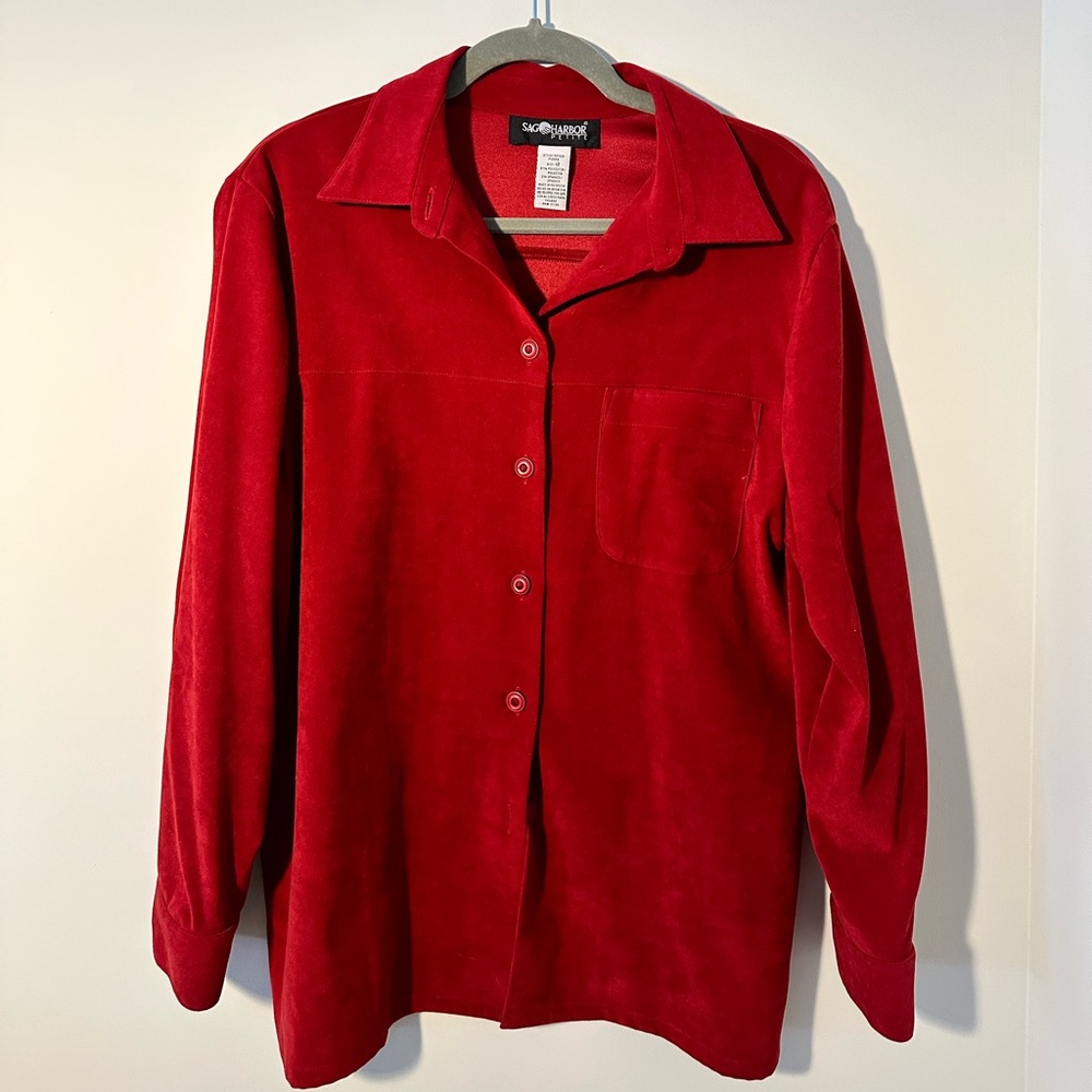 Vintage Red Button Down